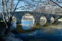 Puente románico invierno