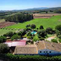 vista aerea de la casa rural