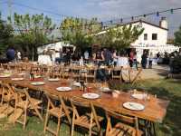 celebración de un evento en la casa rural