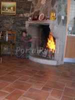 chimenea en comedor