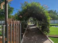 pasillo a al jardin de frutales